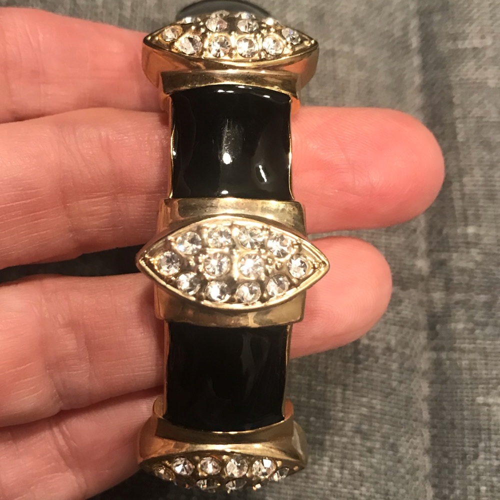 Black Bangle Bracelet